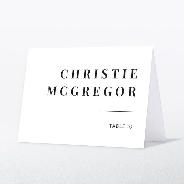 Modern Bodoni Place Cards front