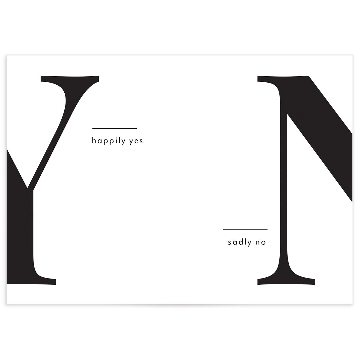 Modern Bodoni Wedding Response Cards