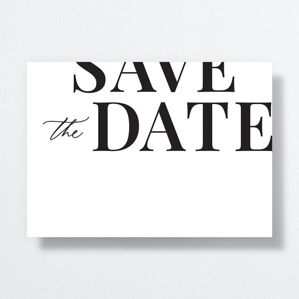 Modern Bodoni Save The Date Cards back
