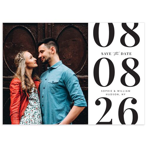 Modern Bodoni Save The Date Cards - 