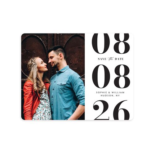 Modern Bodoni Save The Date Magnets
