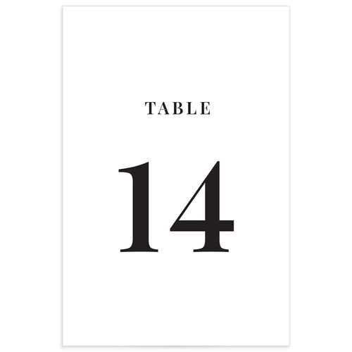 Modern Bodoni Table Numbers