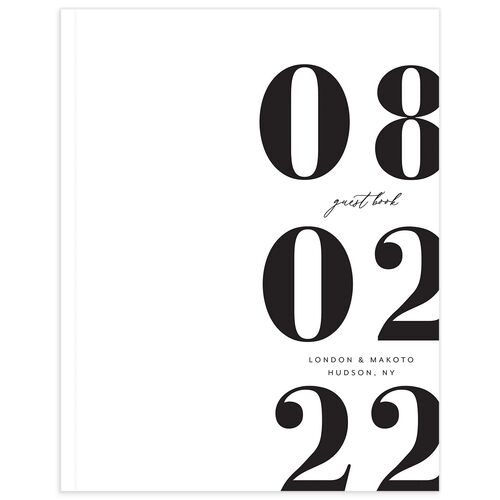 Contemporary Bold Wedding Guest Book