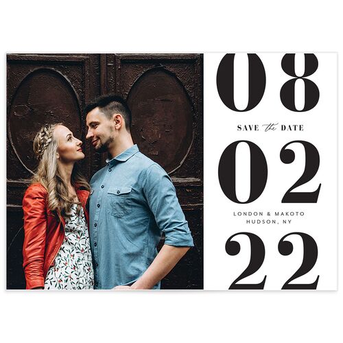 Contemporary Bold Save the Date Cards - 