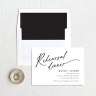 Simply Us Rehearsal Dinner Invitations Pure White Signature