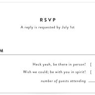 Simply Us Response Cards Pure White Signature
