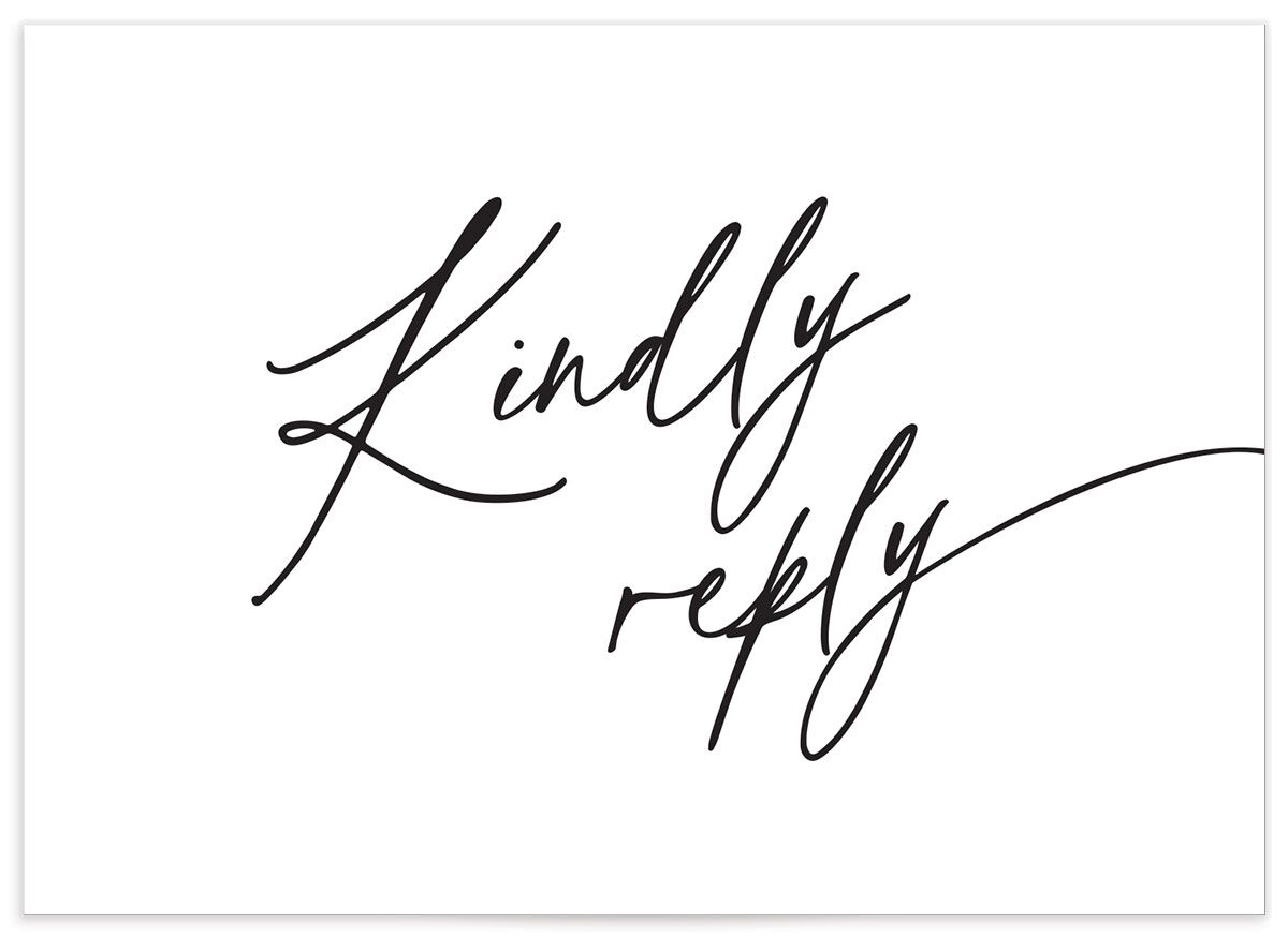 Simply Us Response Cards Pure White Signature