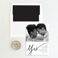 Simply Us Save The Date Cards Pure White Signature No