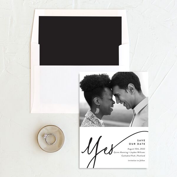 Simply Us Save The Date Cards Pure White Signature No