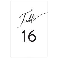 Simply Us Table Numbers Pure White Signature