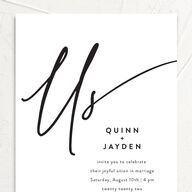 Simply Us Wedding Invitations Pure White Signature No
