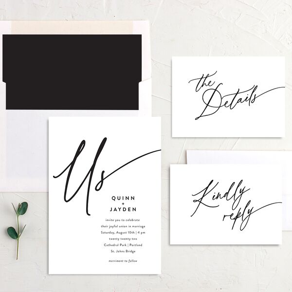 Simply Us Wedding Invitations Pure White Signature No