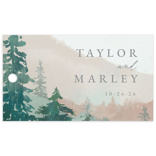 Painted Mountains Favor Gift Tags