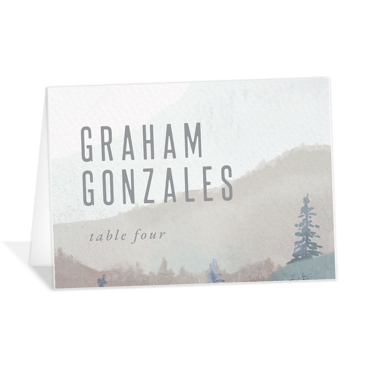 Painted Mountains Place Cards