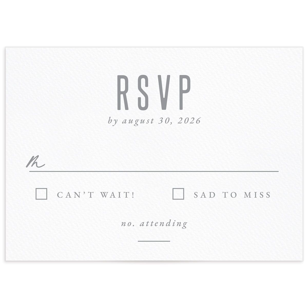 Painted Mountains Wedding Response Cards