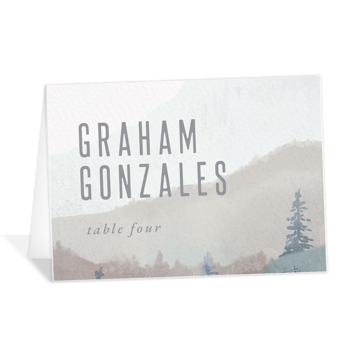 Mountain Canvas Place Cards