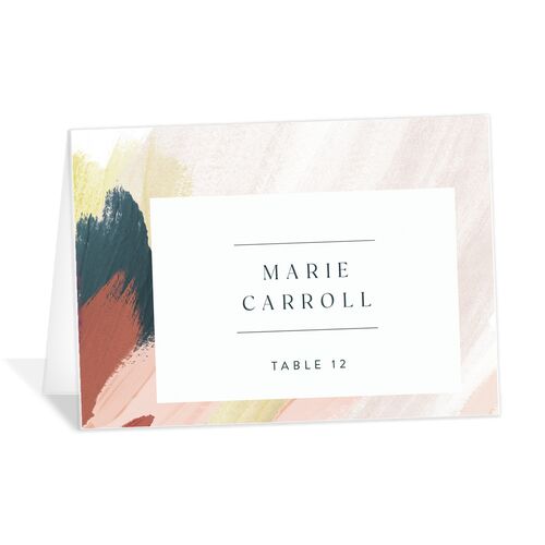 Floral Abstract Place Cards Dahlia Signature