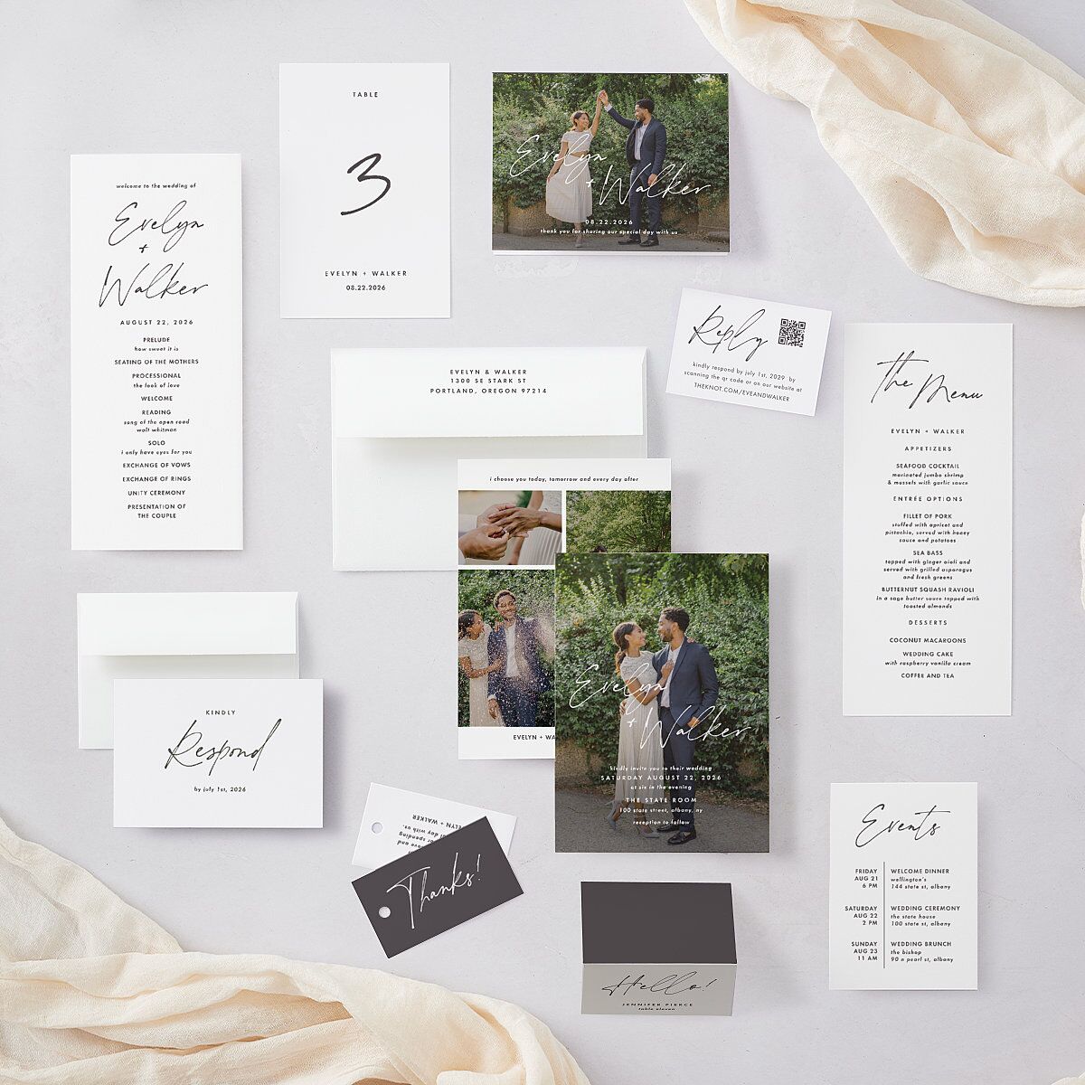 Picture This Photo Itinerary Cards Medieval Grey Signature Standard