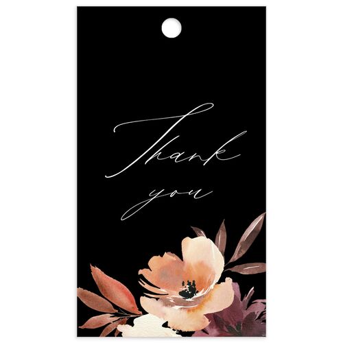 Leafy Floral Favor Gift Tags