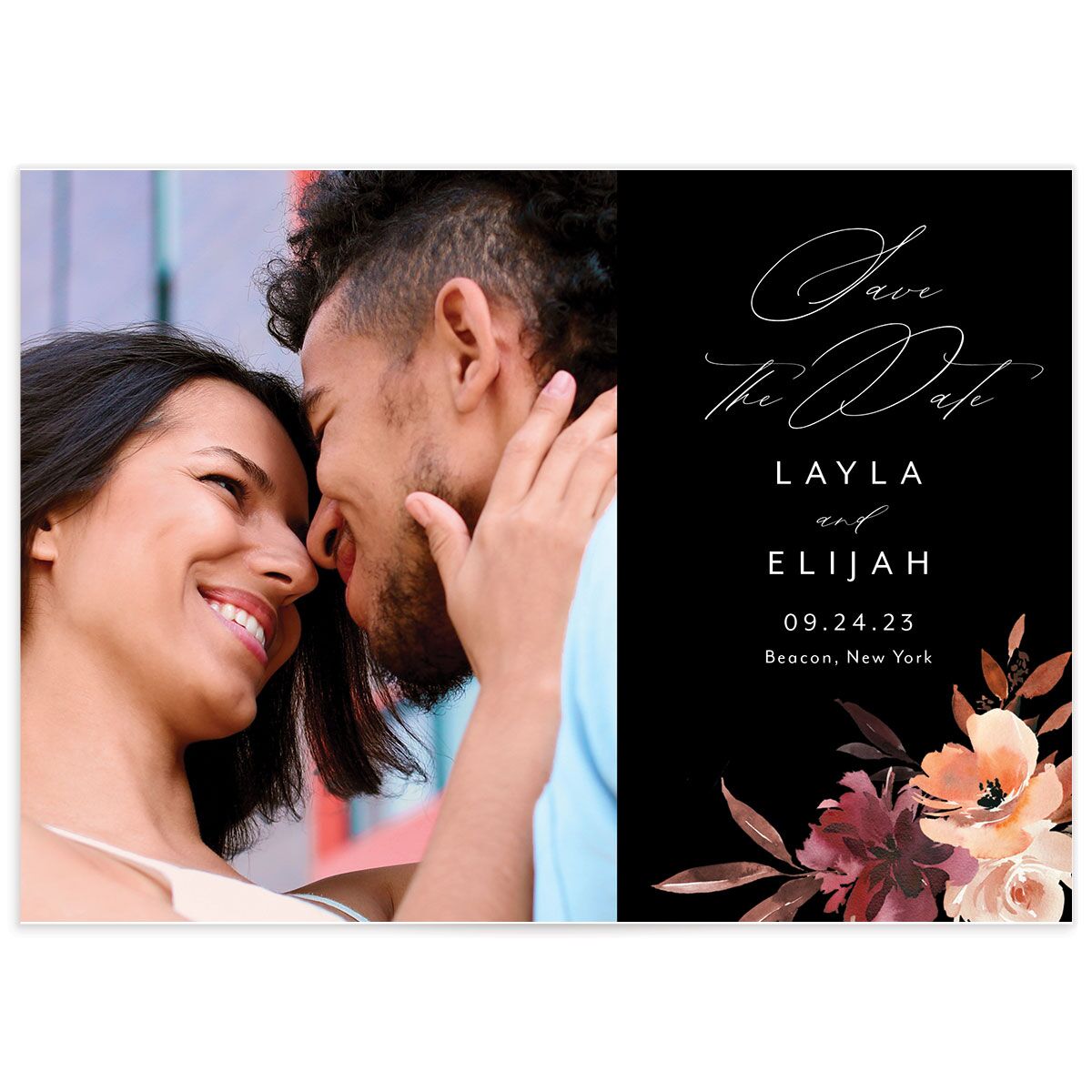 Painted Petals Save the Date Cards