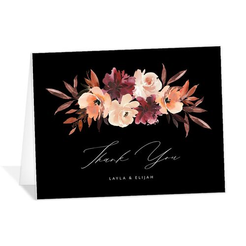 Painted Petals Thank You Cards