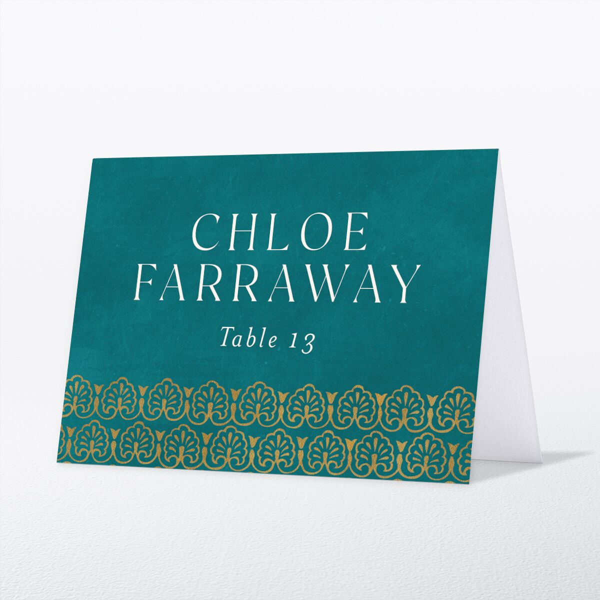 Ornamental Elegance Place Cards front