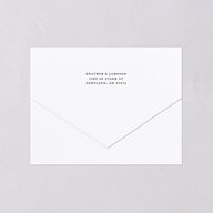 Elegant Swans All-in-One Wedding Invitations Ivory Signature Light Both Recipient and Return Addresses No