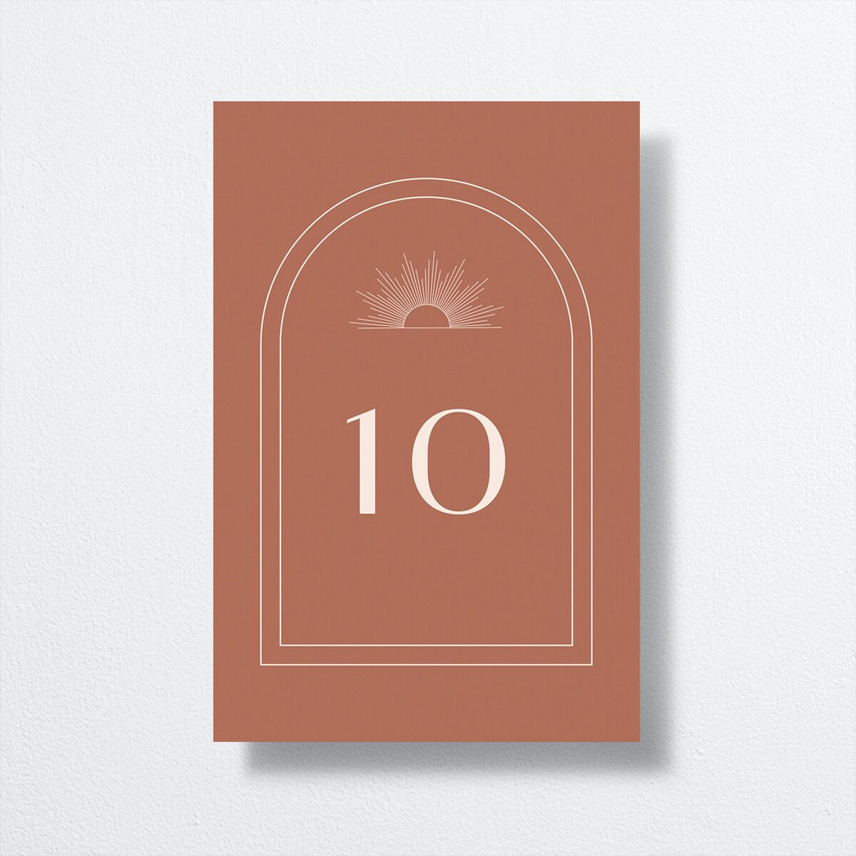 Modern Romantic Table Numbers back