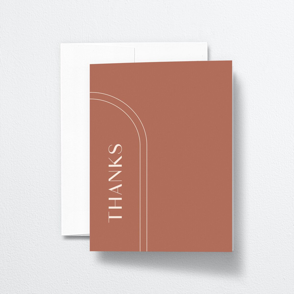 Modern Romantic Thank You Cards front