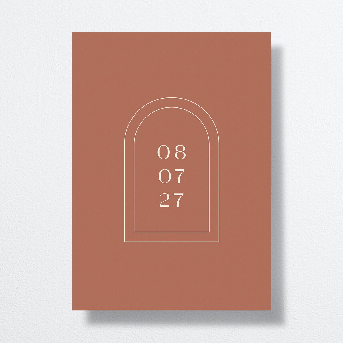 Modern Romantic Wedding Invitations  Chestnut Signature No