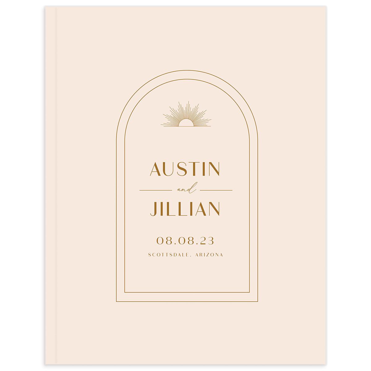 Art Deco Accents Wedding Guest Book