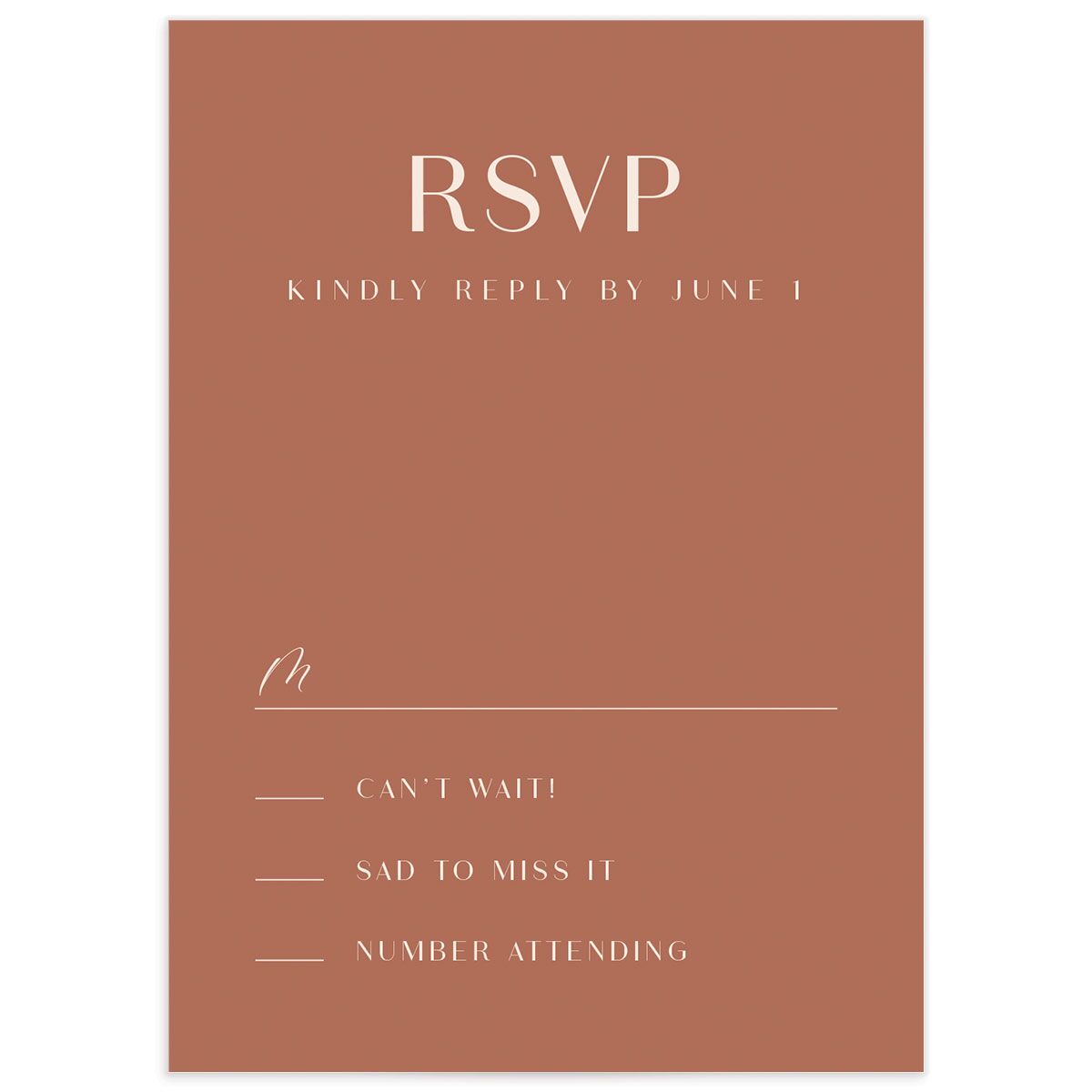 Art Deco Accents Wedding Response Cards