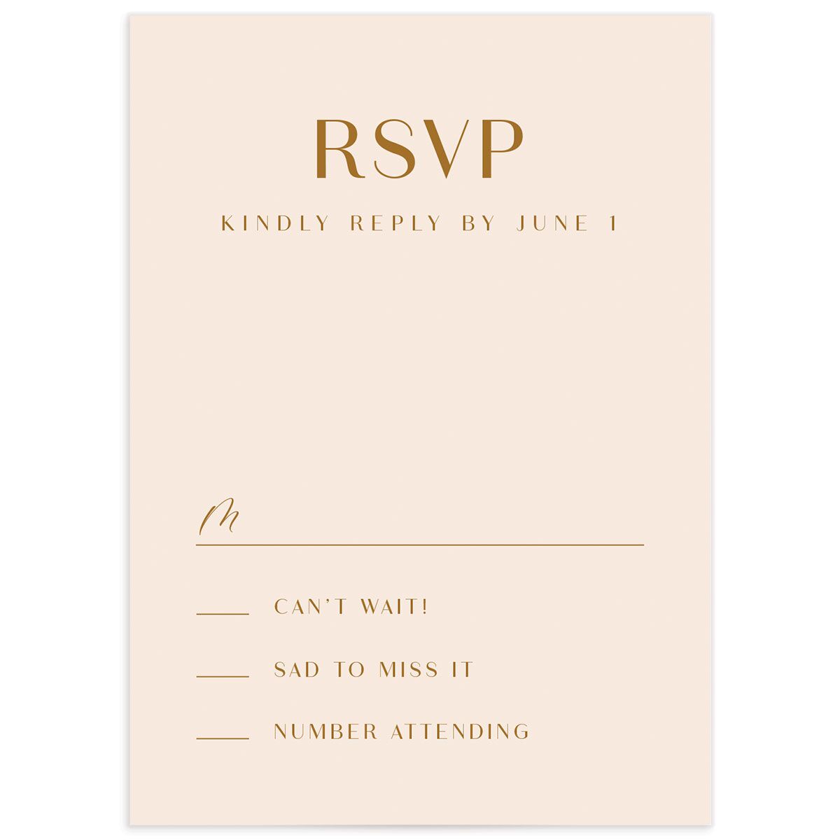 Art Deco Accents Wedding Response Cards