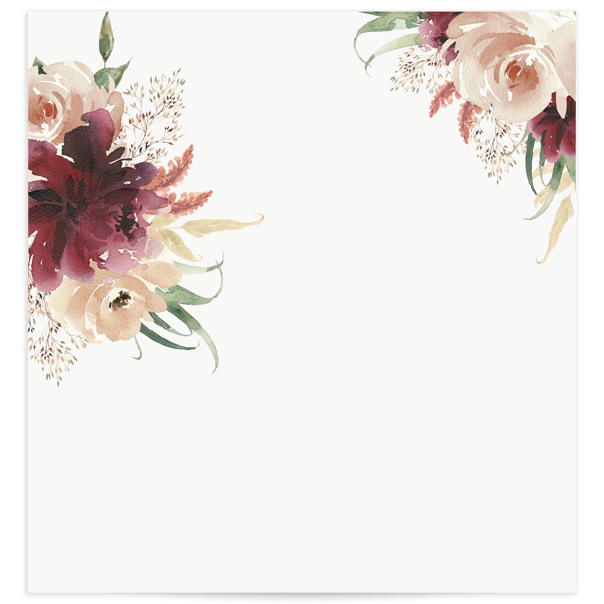 Floral Wreath Standard Envelope Liners