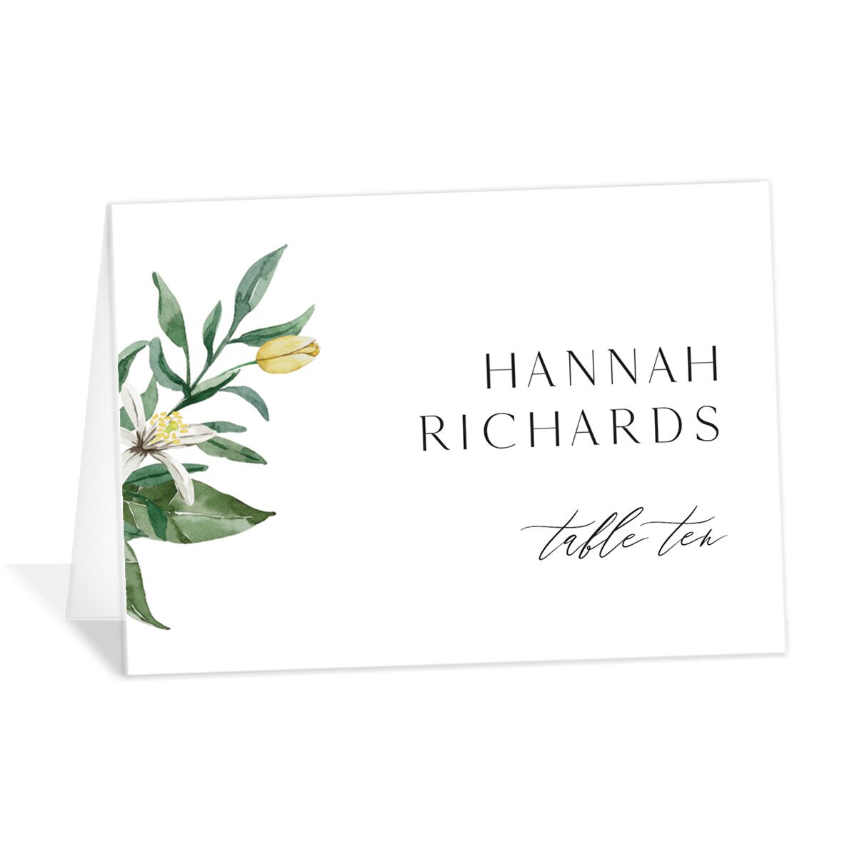 Botanical Lemon Place Cards