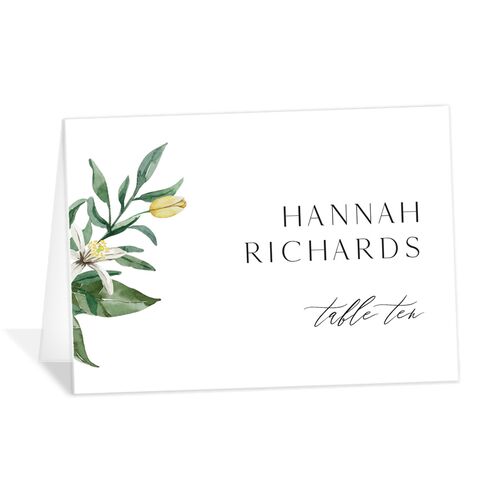 Botanical Lemon Place Cards - 
