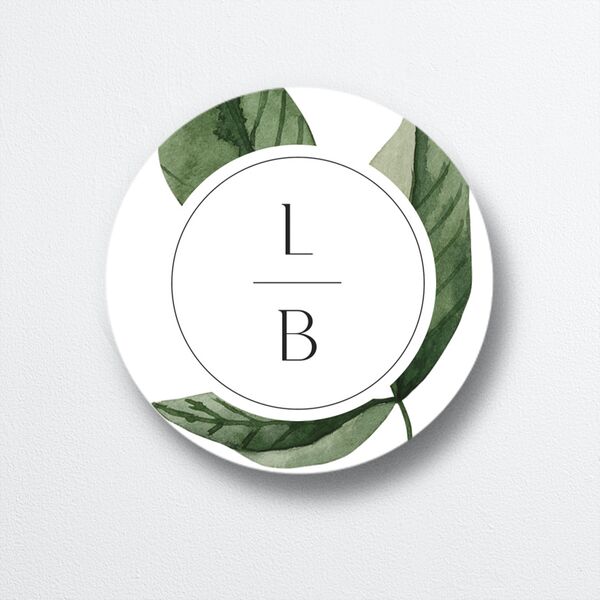 Botanical Lemon Wedding Stickers Buttercup