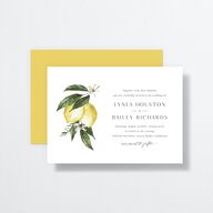 Botanical Lemon Wedding Invitations Buttercup Signature No