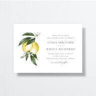 Botanical Lemon Wedding Invitations Buttercup Signature No