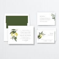 Botanical Lemon Wedding Invitations Buttercup Signature No