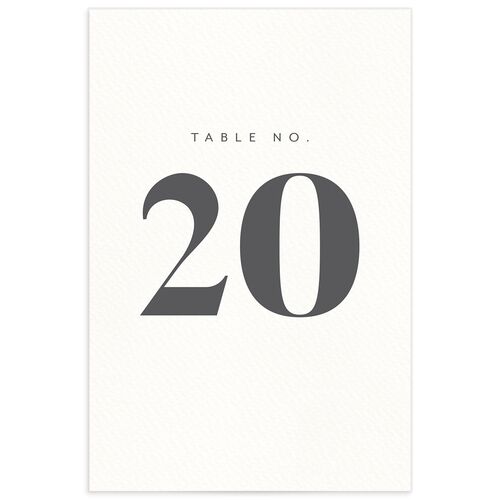 Love in NYC Table Numbers Medieval Grey Signature