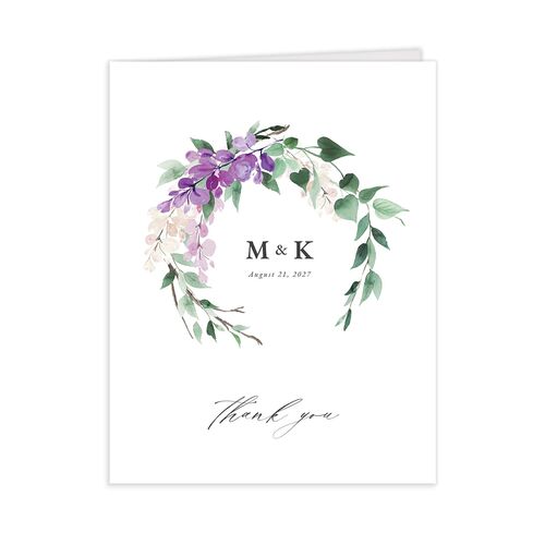 Romantic Wisteria Thank You Cards