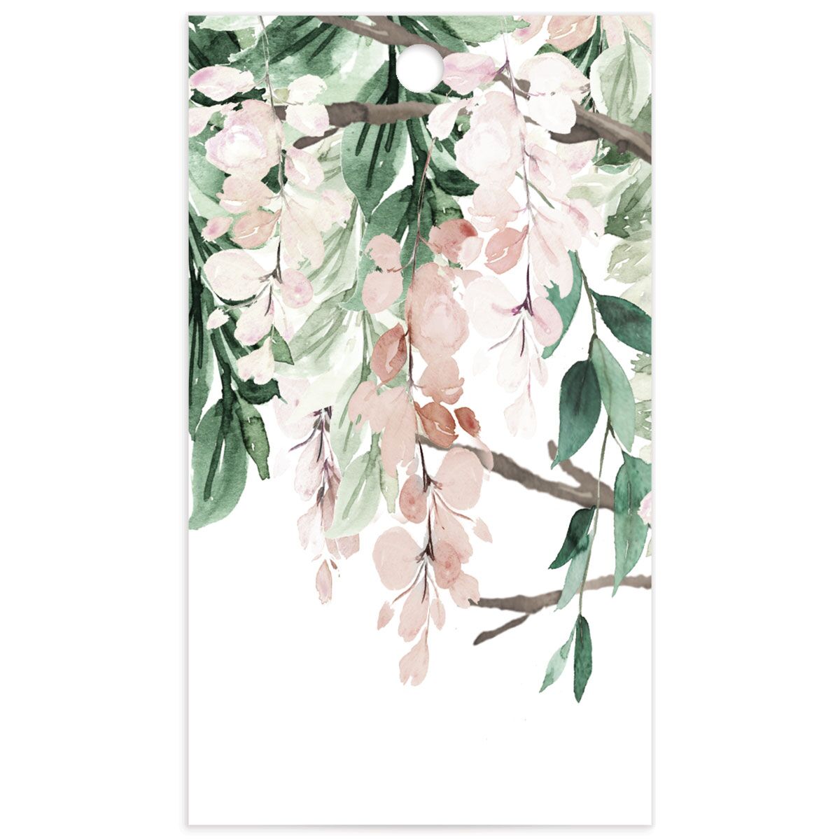Enchanting Wisteria Favor Gift Tags back in pink