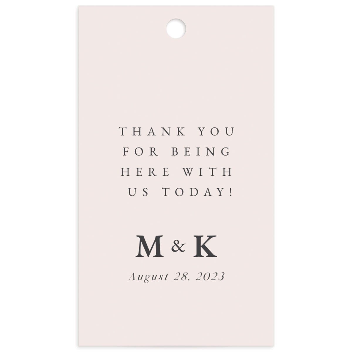 Enchanting Wisteria Favor Gift Tags front