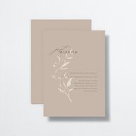 Rustic Minimal Change the Date Cards Champagne Signature