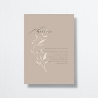 Rustic Minimal Change the Date Cards Champagne Signature