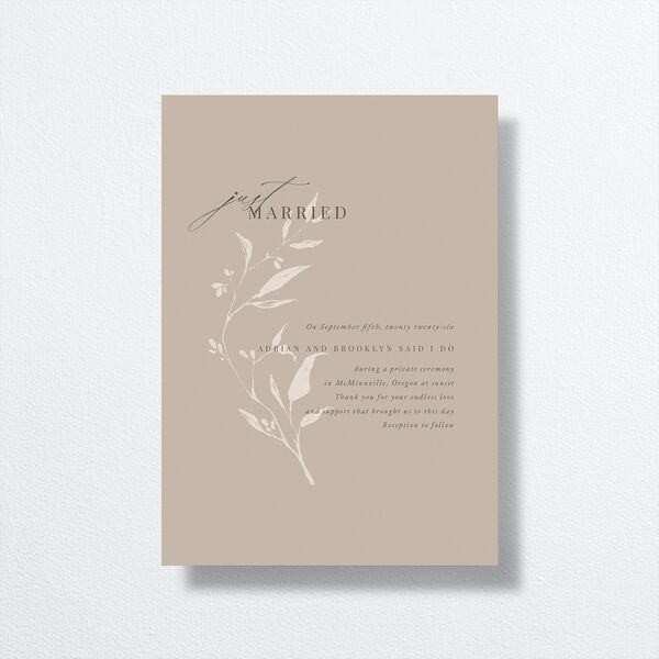 Rustic Minimal Change the Date Cards Champagne Signature