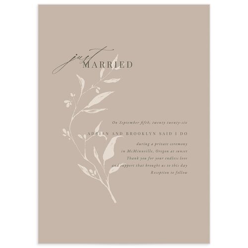 Rustic Minimal Change the Date Cards - Cream
