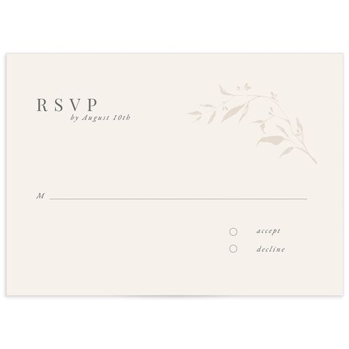 Rustic Minimal Wedding Response Cards
