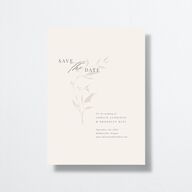Rustic Minimal Save The Date Cards Champagne Signature No